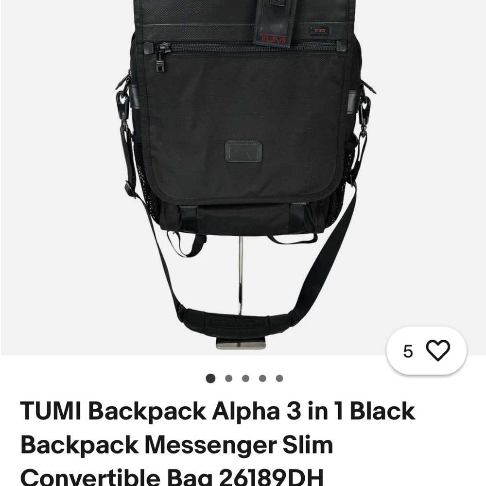 Black Backpack By Tumi - image 7